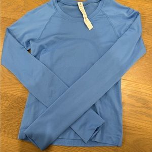 Lululemon swiftly tech long sleeve nile blue